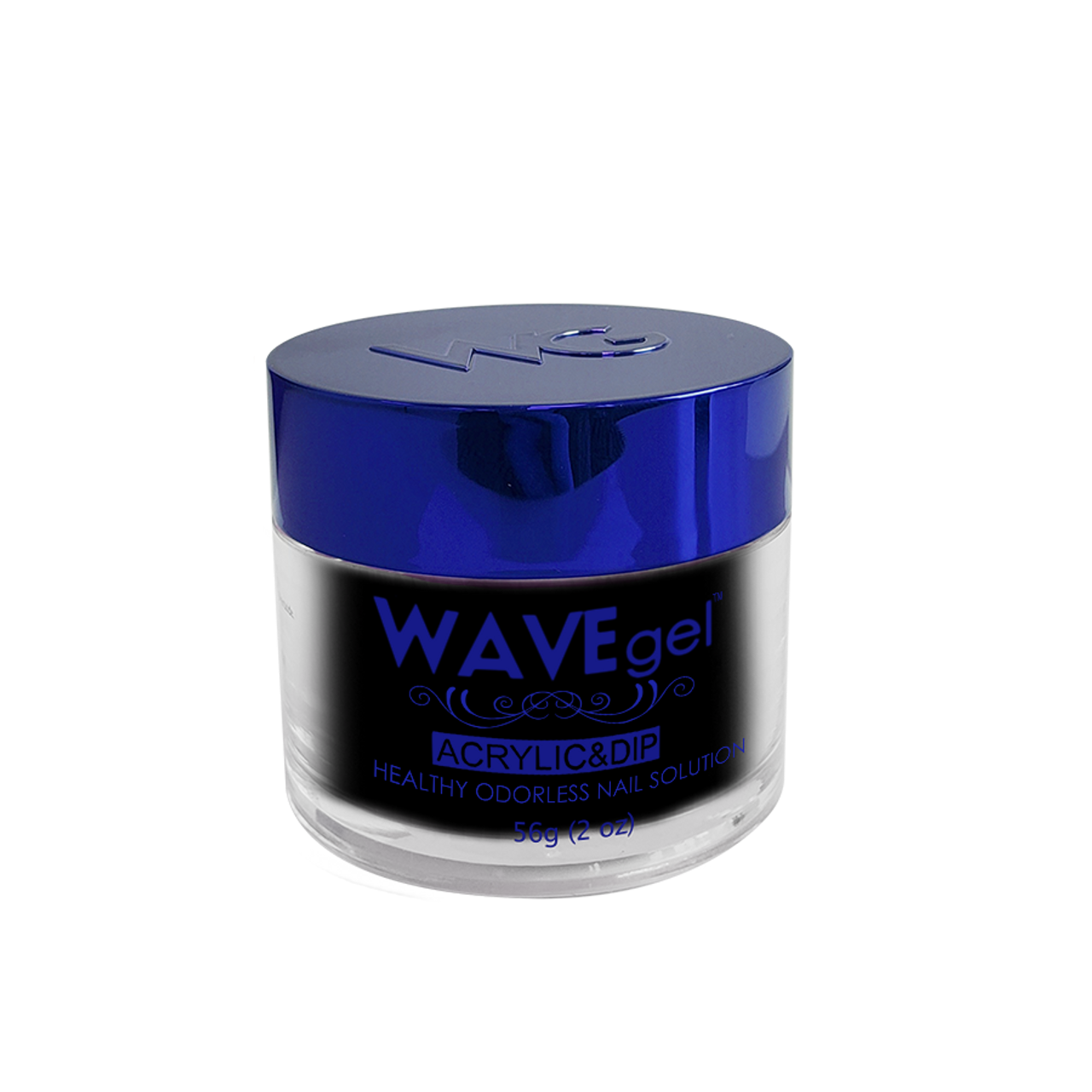 Wave Gel Acrylic/Dipping Powder, ROYAL Collection, 002 Black Envy, 2oz