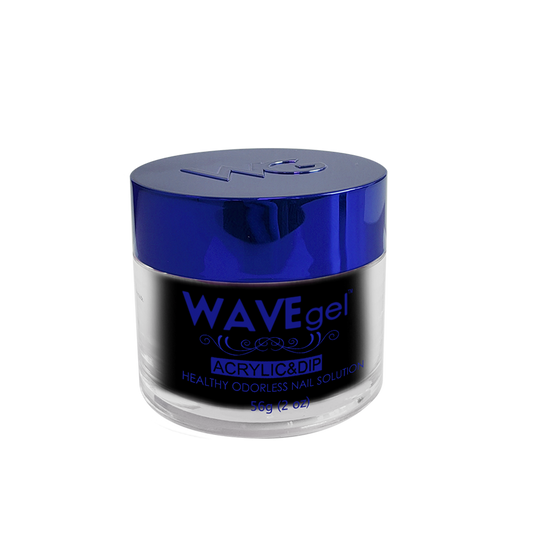 Wave Gel Acrylic/Dipping Powder, ROYAL Collection, 002 Black Envy, 2oz