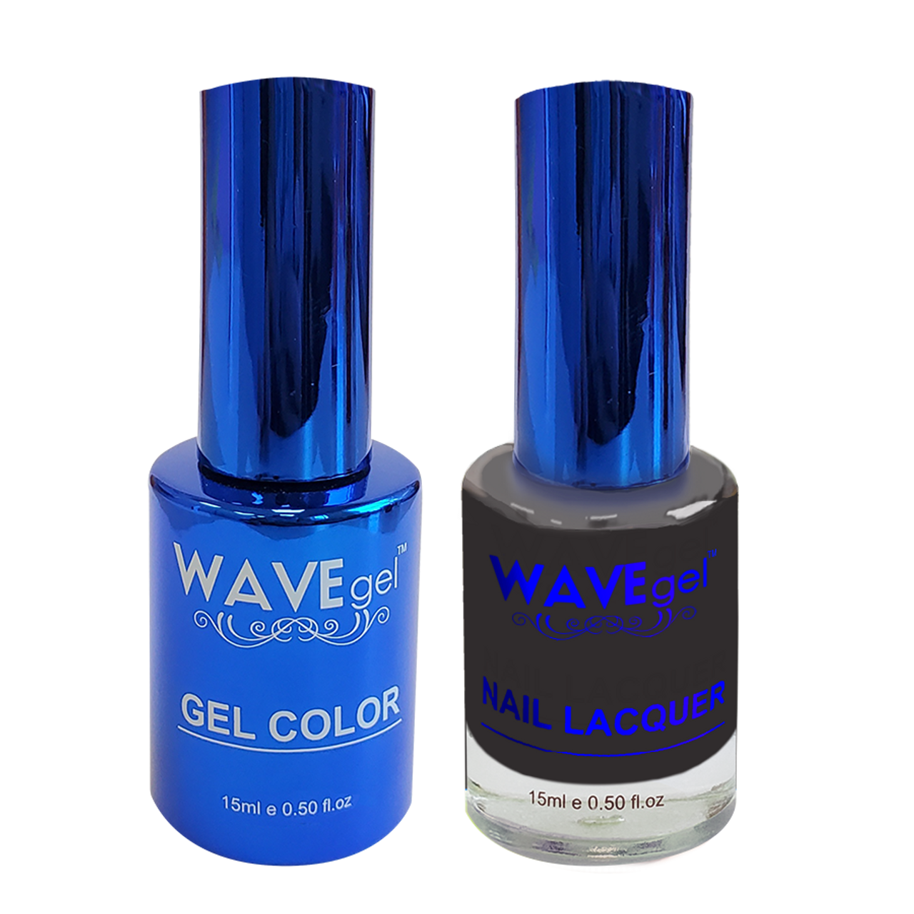 Wave Gel Nail Lacquer + Gel Polish, ROYAL Collection, 002, Black Envy, 0.5oz