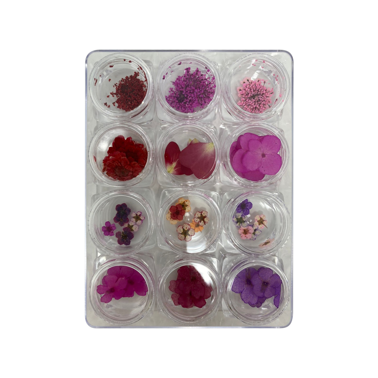 Airtouch Nail Art Dried , Flower Collection Set #01, 12 jars/box OK0827LK