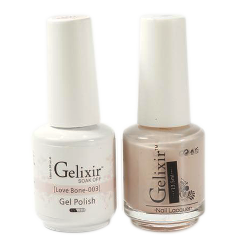Gelixir Nail Lacquer And Gel Polish, 003, Love Bone, 0.5oz KK1010