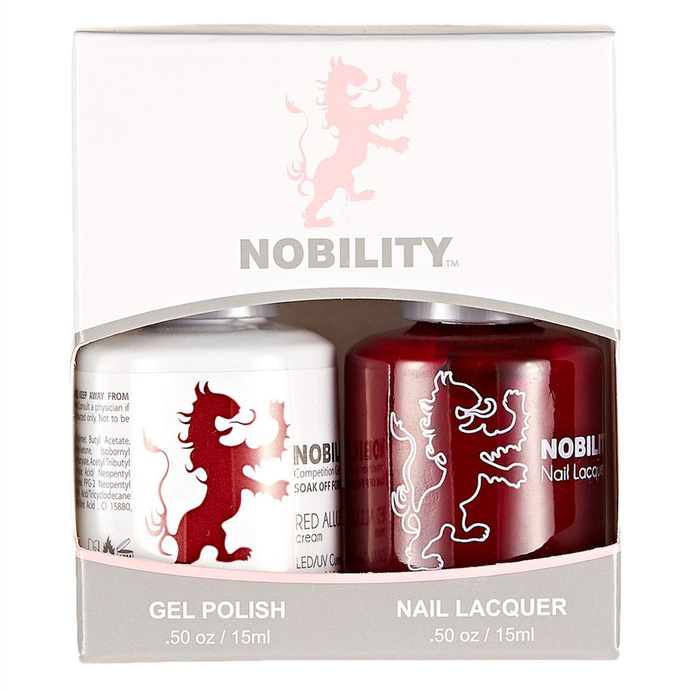 LeChat Nobility Gel & Polish Duo, NBCS003, Red Alluer, 0.5oz KK