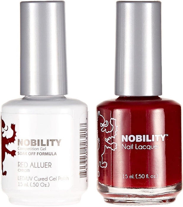 LeChat Nobility Gel & Polish Duo, NBCS003, Red Alluer, 0.5oz KK