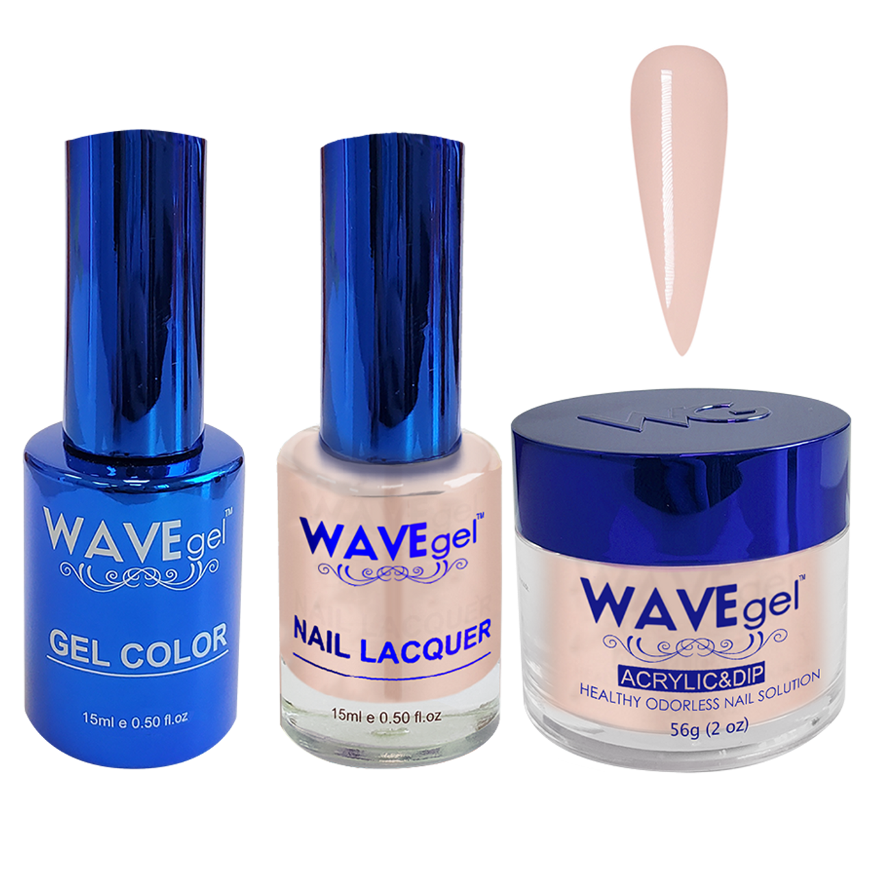 Wave Gel 4in1 Dipping Powder + Gel Polish + Nail Lacquer, ROYAL Collection, 004, Time for Tea!