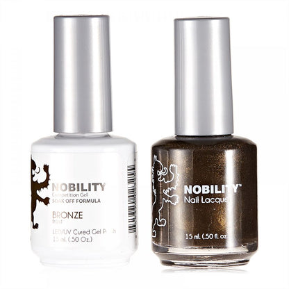 LeChat Nobility Gel & Polish Duo, NBCS007, Bronze, 0.5oz KK0906