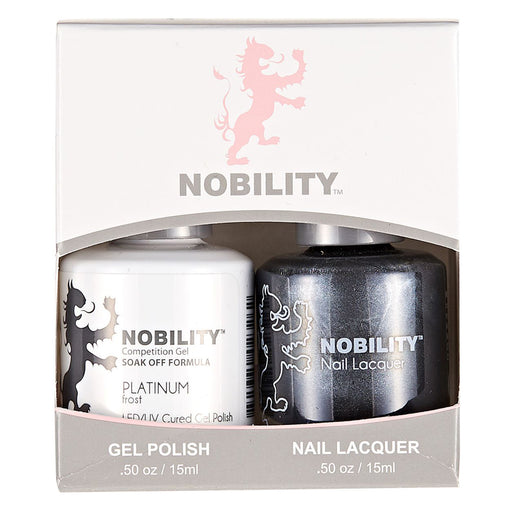 LeChat Nobility Gel & Polish Duo, NBCS008, Platinum, 0.5oz KK0917