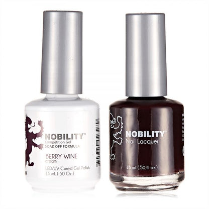 LeChat Nobility Gel & Polish Duo, NBCS009, Berry Wine, 0.5oz KK