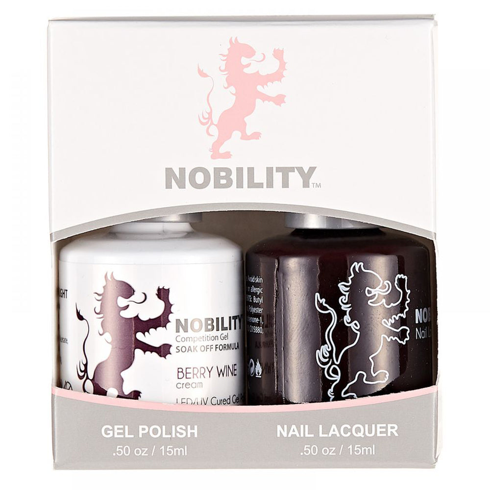 LeChat Nobility Gel & Polish Duo, NBCS009, Berry Wine, 0.5oz KK