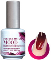 LeChat Mood Perfect Match Color Changing Gel Polish, MPMG01, Groovy Heat Wave, 0.5oz KK0823 BB