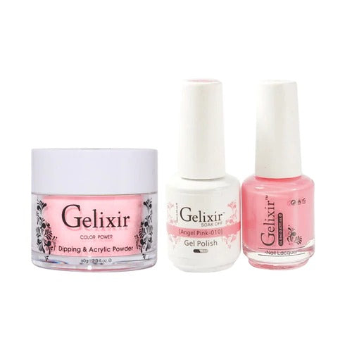 Gelixir 3in1 Acrylic/Dipping Powder + Gel Polish + Nail Lacquer, 010