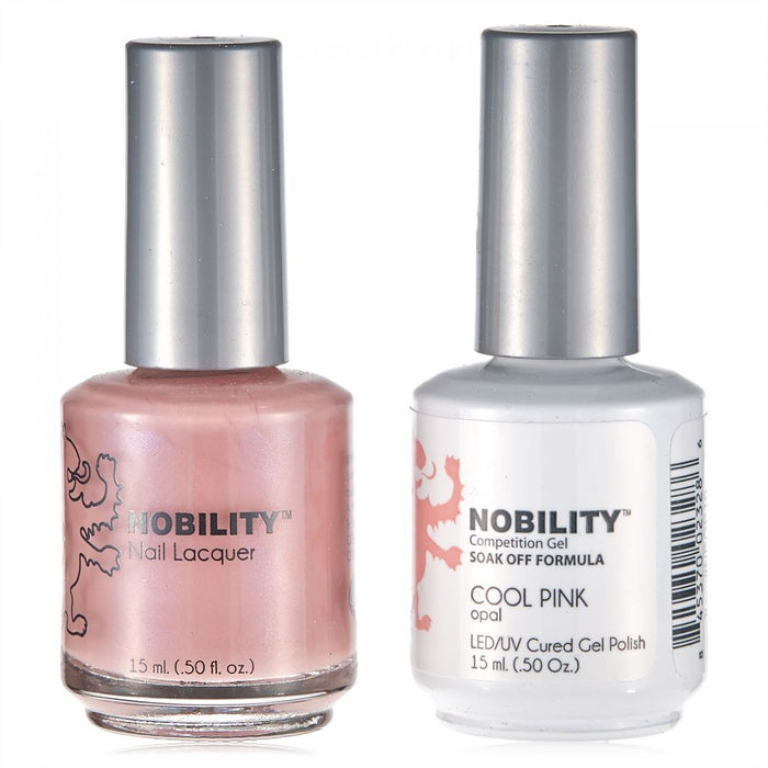 LeChat Nobility Gel & Polish Duo, NBCS010, Cool Pink, 0.5oz KK0406