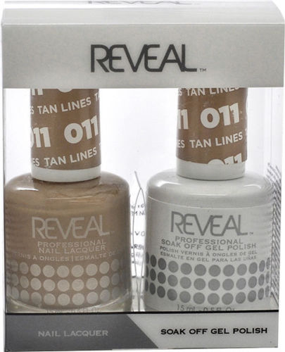 Reveal Gel Polish + Nail Lacquer, 011, Tan Lines, 0.5oz OK0311VD