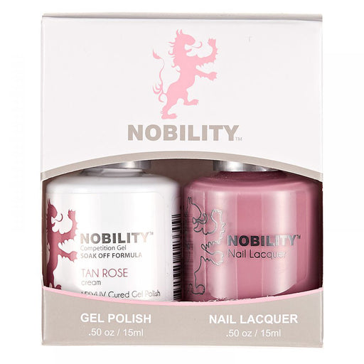 LeChat Nobility Gel & Polish Duo, NBCS012, Tan Rose, 0.5oz KK