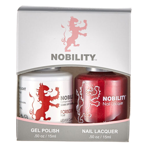 LeChat Nobility Gel & Polish Duo, NBCS013, Forbidden Red, 0.5oz KK0906