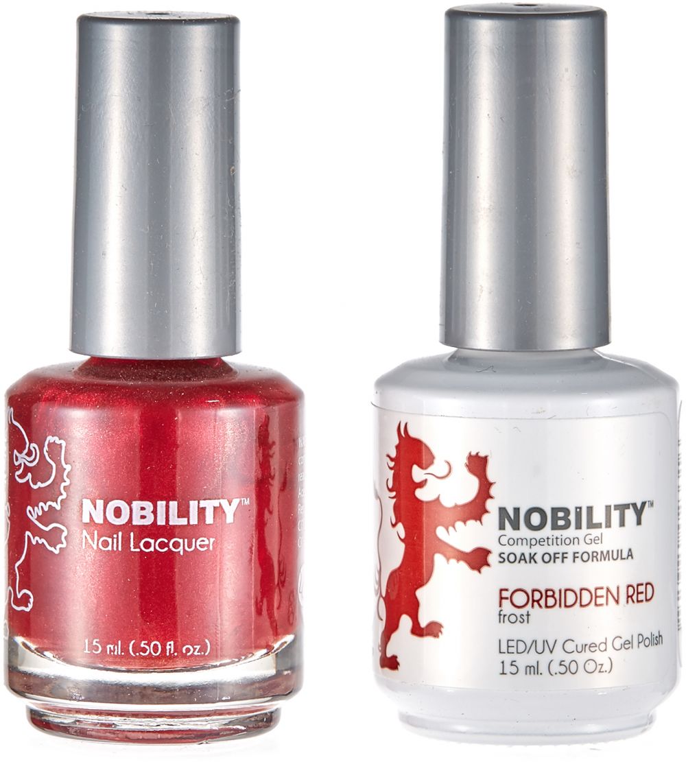 LeChat Nobility Gel & Polish Duo, NBCS013, Forbidden Red, 0.5oz KK0906