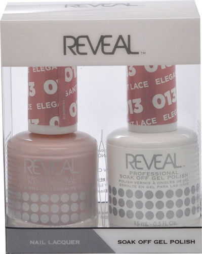 Reveal Gel Polish + Nail Lacquer, 013, Elegant Lace, 0.5oz OK0311VD