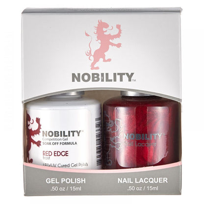 LeChat Nobility Gel & Polish Duo, NBCS014, Red Edge, 0.5oz KK0917