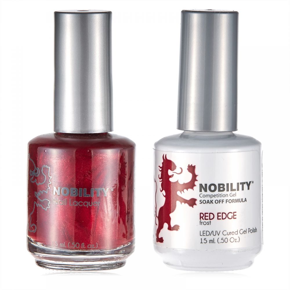 LeChat Nobility Gel & Polish Duo, NBCS014, Red Edge, 0.5oz KK0917