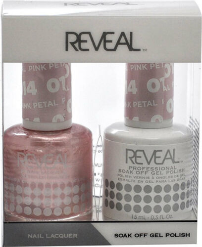 Reveal Gel Polish + Nail Lacquer, 014, Pink Petal, 0.5oz OK0311VD