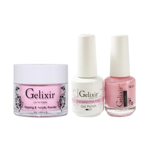 Gelixir 3in1 Acrylic/Dipping Powder + Gel Polish + Nail Lacquer, 016