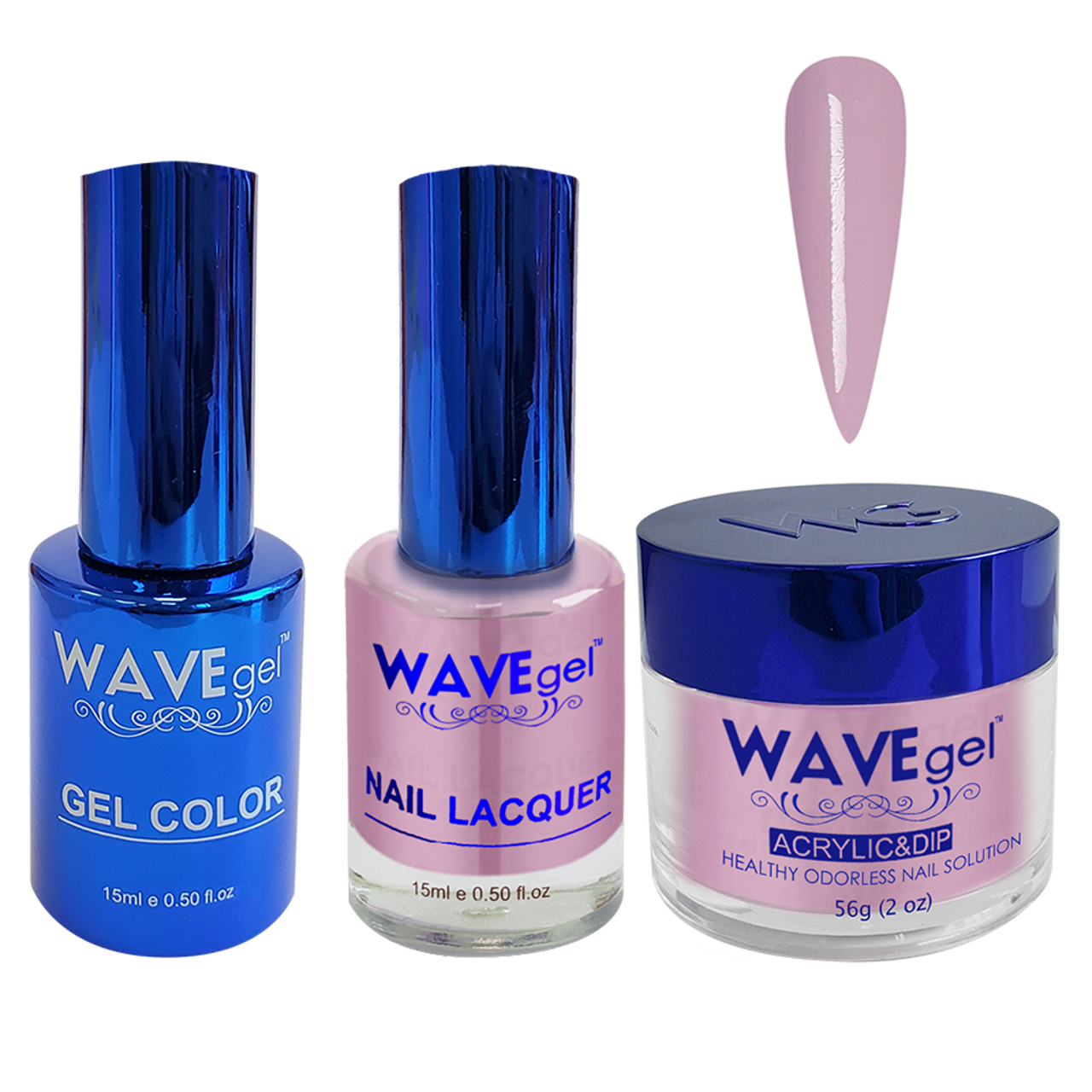 Wave Gel 4in1 Dipping Powder + Gel Polish + Nail Lacquer, ROYAL Collection, 018, Vivacious