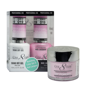 Cre8tion 3in1 Dipping Powder + Gel Polish + Nail Lacquer, 019, Glow Up, 3104-0619 OK0117MD