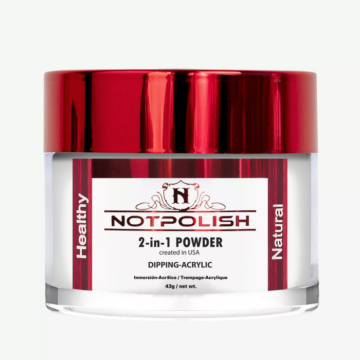 NotPolish Acrylic/Dipping Powder, OG 01, CLEAR, 2oz (Pk: 6 pcs/box)