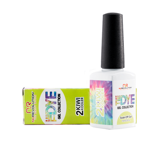 NuRevolution Tie Dye Gel Collection, 02, Kiwi Kooler, 0.5oz KK1030