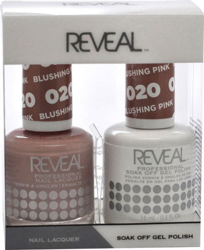 Reveal Gel Polish + Nail Lacquer, 020, Blushing Pink, 0.5oz OK0311VD