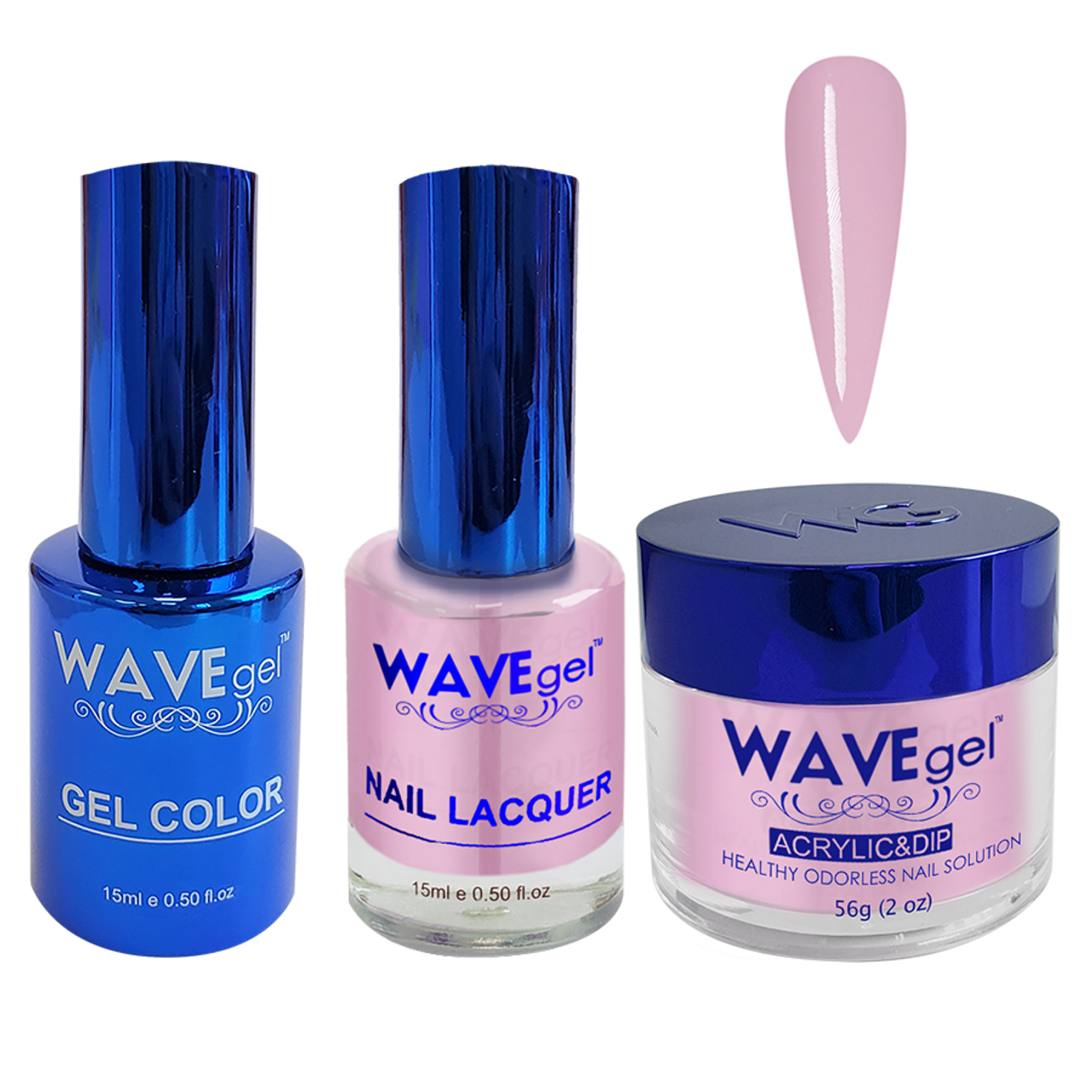 Wave Gel 4in1 Dipping Powder + Gel Polish + Nail Lacquer, ROYAL Collection, 021, Princess Tea Party