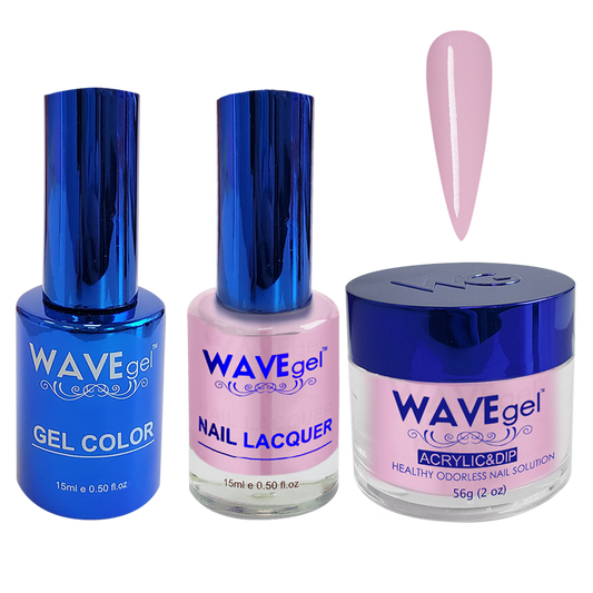 Wave Gel 4in1 Dipping Powder + Gel Polish + Nail Lacquer, ROYAL Collection, 021, Princess Tea Party