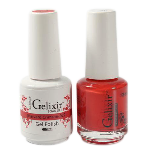 Gelixir Nail Lacquer And Gel Polish, 022, Harvard Crimson, 0.5oz KK1010