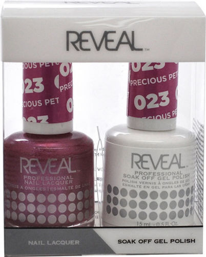 Reveal Gel Polish + Nail Lacquer, 023, Precious Petunias, 0.5oz OK0311VD