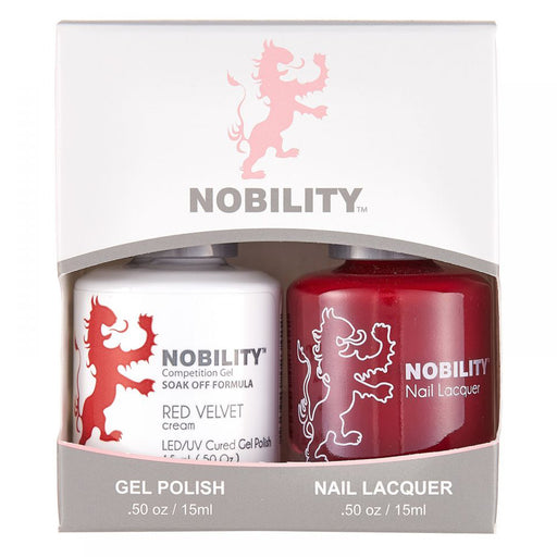 LeChat Nobility Gel & Polish Duo, NBCS024, Red Velvet, 0.5oz KK0906