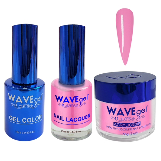 Wave Gel 4in1 Dipping Powder + Gel Polish + Nail Lacquer, ROYAL Collection, 024, Sovereign in Pink!