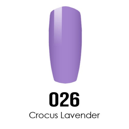 DC Nail Lacquer And Gel Polish, DC 026, Crocus Lavender, 0.6oz MY0926