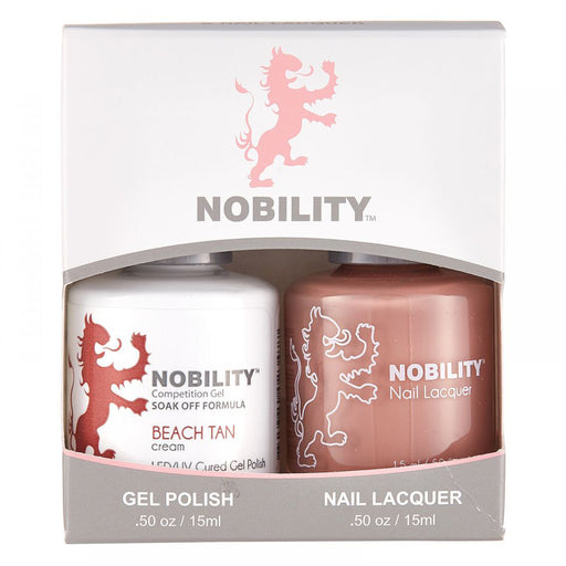 LeChat Nobility Gel & Polish Duo, NBCS029, Beach Tan, 0.5oz KK