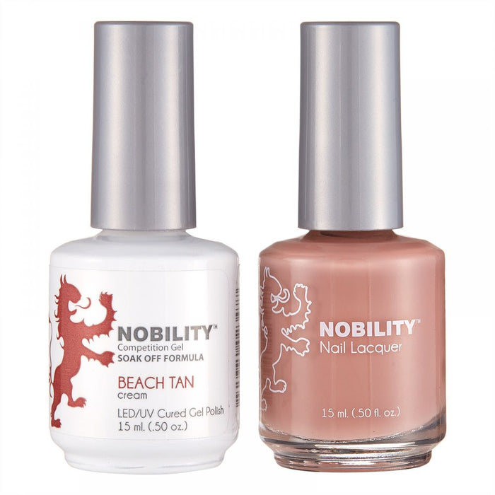 LeChat Nobility Gel & Polish Duo, NBCS029, Beach Tan, 0.5oz KK