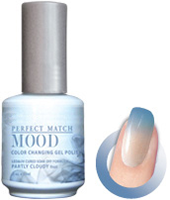 LeChat Mood Perfect Match Color Changing Gel Polish, MPMG02, Partly Cloudy, 0.5oz KK0823 BB
