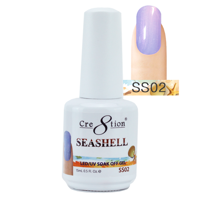 Cre8tion Seashell Gel Polish, 0.5oz, SS02