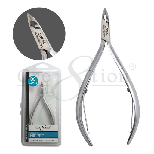 Cre8tion Stainless Steel Cuticle Nipper 03, Size 14, 16234 OK0820LK