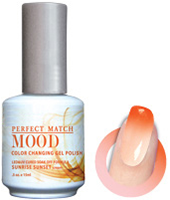 LeChat Mood Perfect Match Color Changing Gel Polish, MPMG03, Sunrise Sunset, 0.5oz KK0823 BB