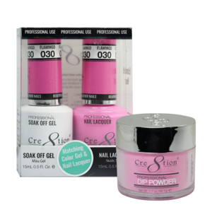 Cre8tion 3in1 Dipping Powder + Gel Polish + Nail Lacquer, 030, Flamingo, 3104-0630 OK0117MD