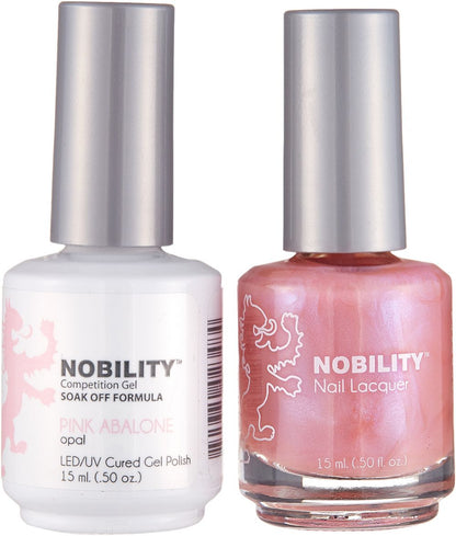 LeChat Nobility Gel & Polish Duo, NBCS030, Pink Abalone, 0.5oz KK0906