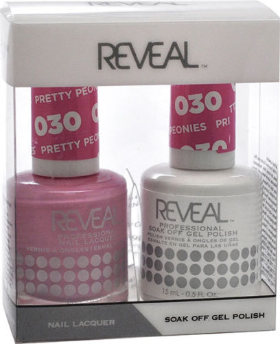 Reveal Gel Polish + Nail Lacquer, 030, Pretty Peonies, 0.5oz OK0311VD