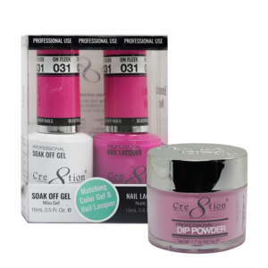 Cre8tion 3in1 Dipping Powder + Gel Polish + Nail Lacquer, 031, Paradise And You