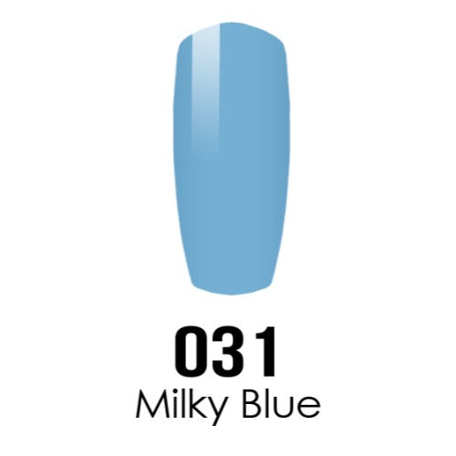 DC Nail Lacquer And Gel Polish, DC 031, Milky Blue, 0.6oz MY0926