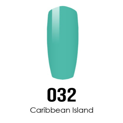 DC Nail Lacquer And Gel Polish, DC 032, Caribbean Island, 0.6oz MY0926