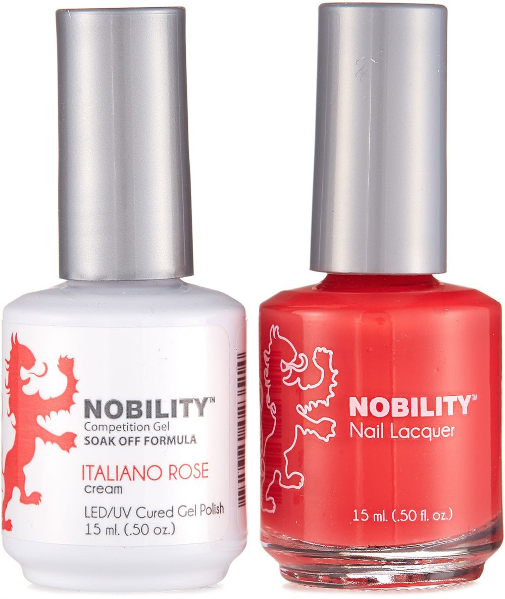 LeChat Nobility Gel & Polish Duo, NBCS033, Italiano Rose, 0.5oz KK