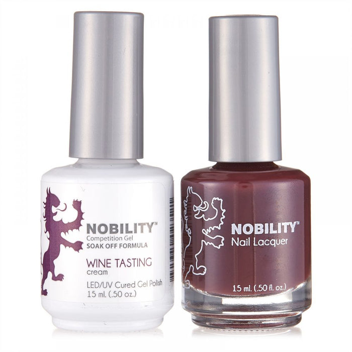 LeChat Nobility Gel & Polish Duo, NBCS034, Wine Tasting, 0.5oz KK